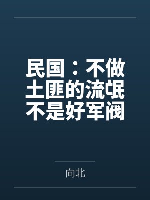民国：不做土匪的流氓不是好军阀