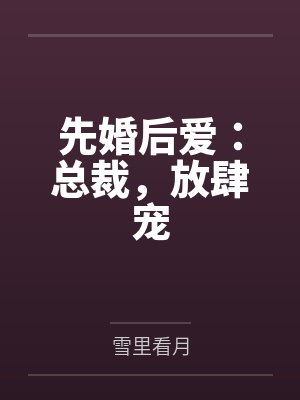 方橙林何先婚后爱：总裁，放肆宠